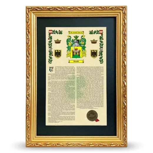 Brande Deluxe Armorial Framed - Gold