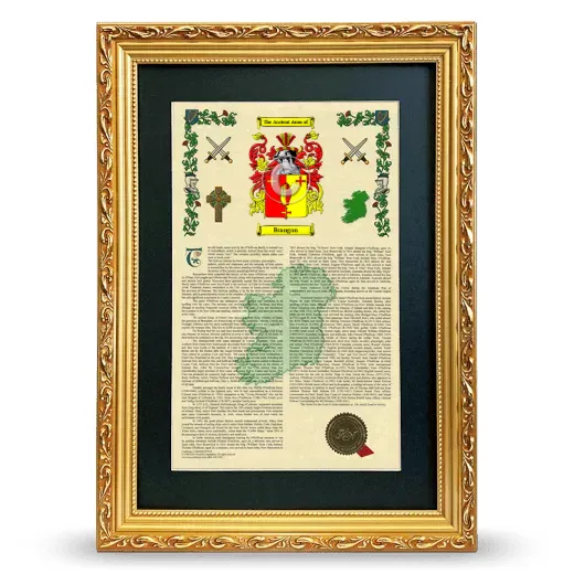 Brangan Deluxe Armorial Framed - Gold
