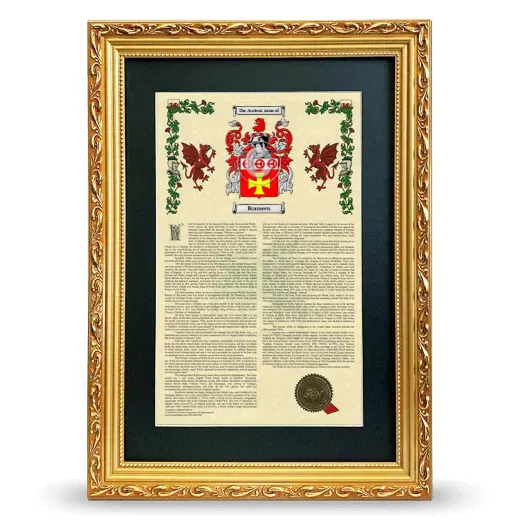 Branwen Deluxe Armorial Framed - Gold
