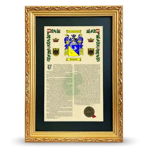 Bronstein Deluxe Armorial Framed - Gold