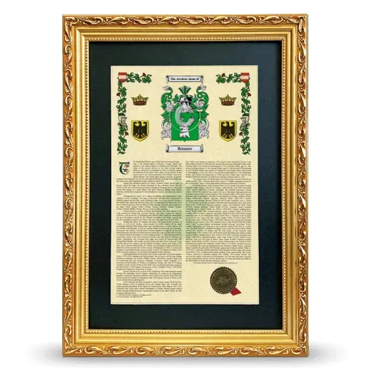 Brunste Deluxe Armorial Framed - Gold
