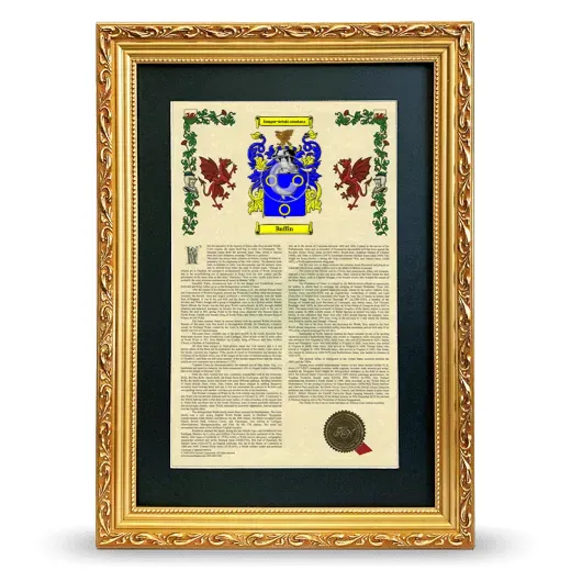 Buffin Deluxe Armorial Framed - Gold
