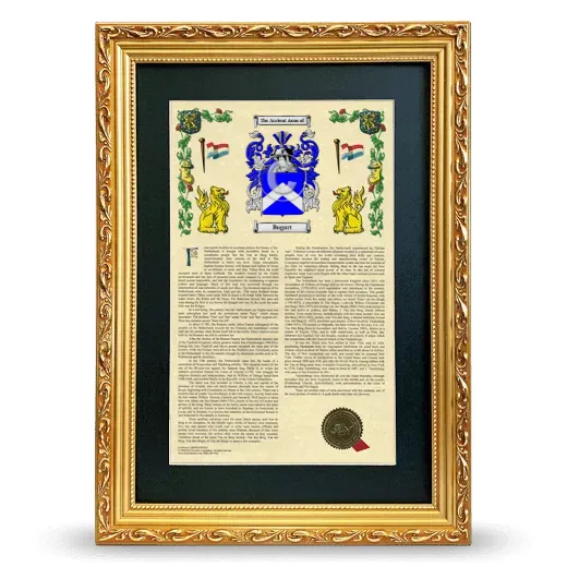 Bugart Deluxe Armorial Framed - Gold