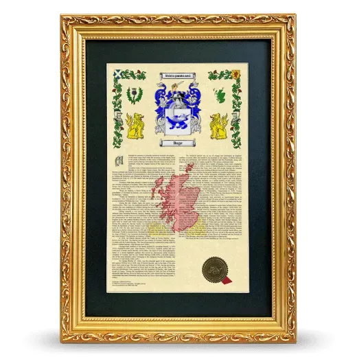 Buge Deluxe Armorial Framed - Gold