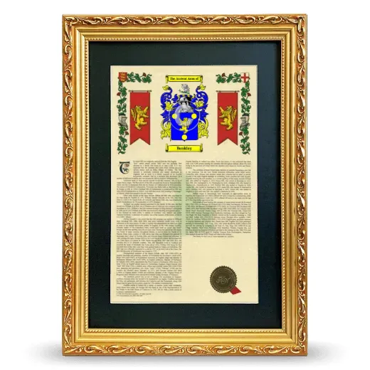 Bunklay Deluxe Armorial Framed - Gold
