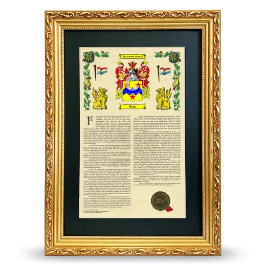 Burg Deluxe Armorial Framed - Gold