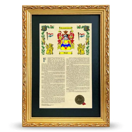 Burgh Deluxe Armorial Framed - Gold