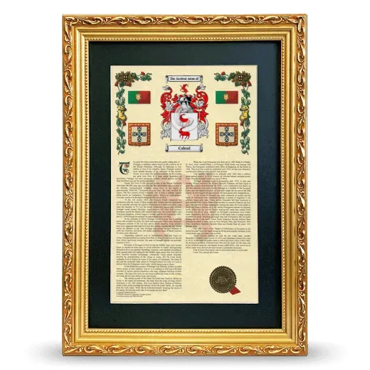 Cabral Deluxe Armorial Framed - Gold
