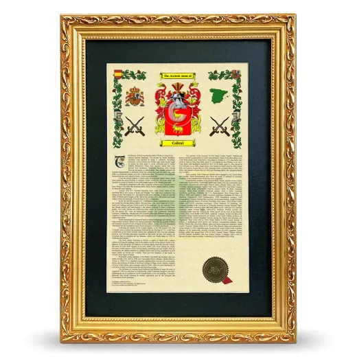 Cabral Deluxe Armorial Framed - Gold