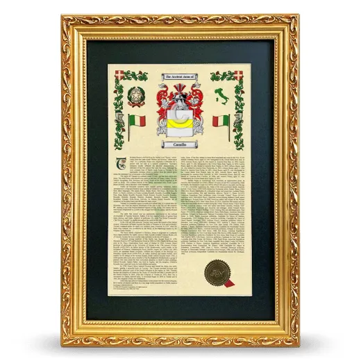 Camilo Deluxe Armorial Framed - Gold