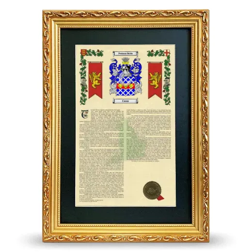 Cann Deluxe Armorial Framed - Gold