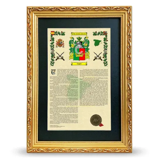 Capet Deluxe Armorial Framed - Gold