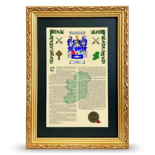 Carlen Deluxe Armorial Framed - Gold