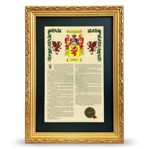 Carleton Deluxe Armorial Framed - Gold