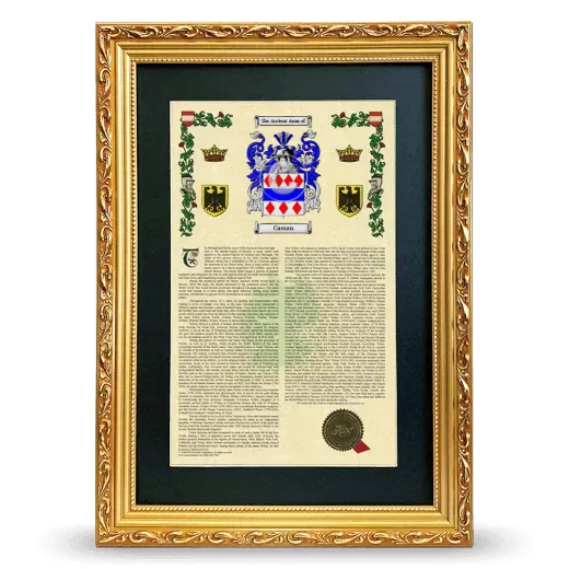 Cassan Deluxe Armorial Framed - Gold