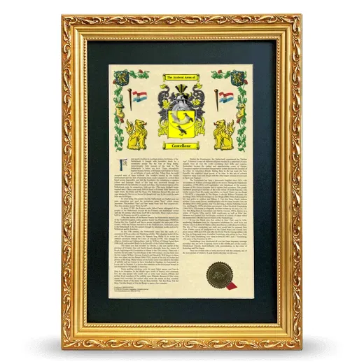Castellane Deluxe Armorial Framed - Gold
