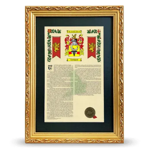 Catchpool Deluxe Armorial Framed - Gold