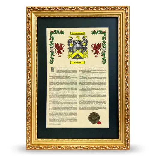 Challant Deluxe Armorial Framed - Gold