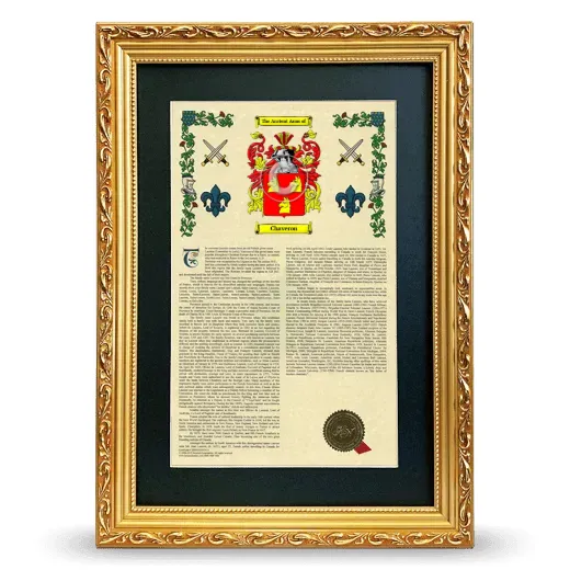 Chaveron Deluxe Armorial Framed - Gold