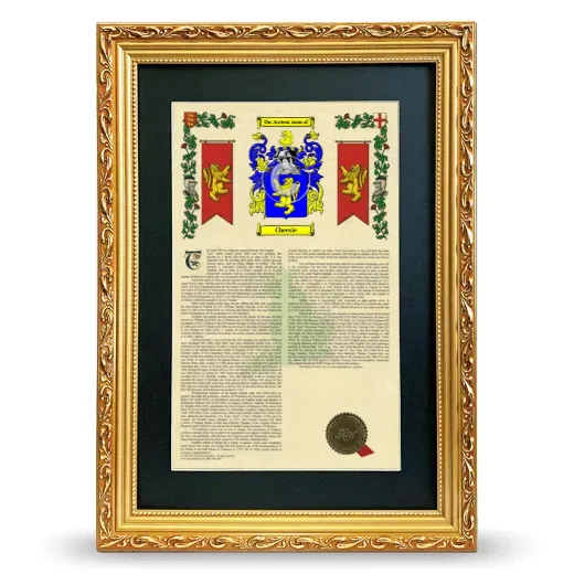 Cheesie Deluxe Armorial Framed - Gold