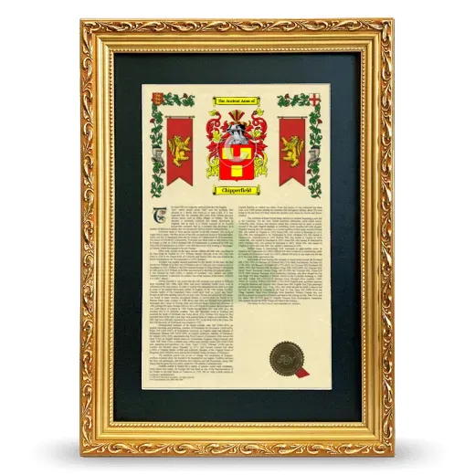 Chipperfield Deluxe Armorial Framed - Gold