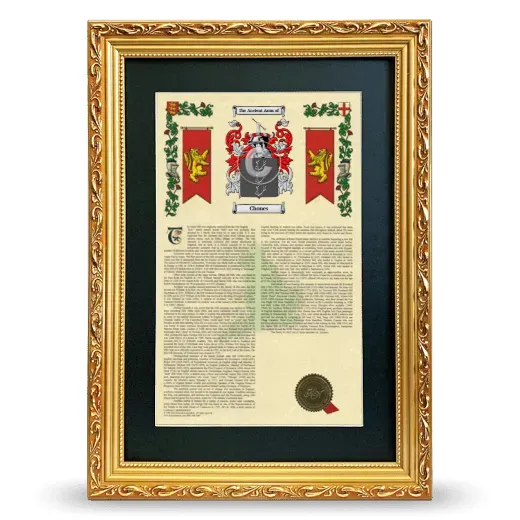 Chones Deluxe Armorial Framed - Gold