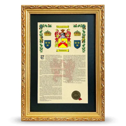 Christiansen Deluxe Armorial Framed - Gold