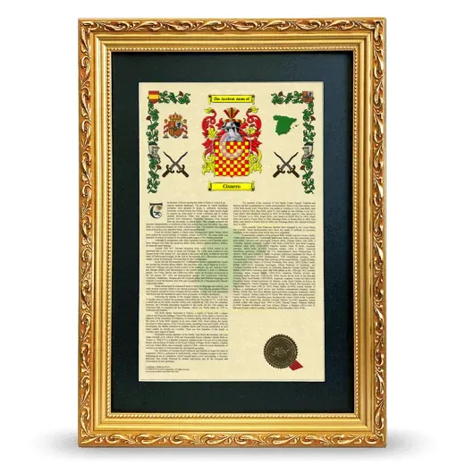 Cisnero Deluxe Armorial Framed - Gold