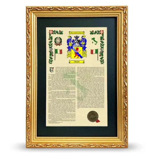 Clarich Deluxe Armorial Framed - Gold
