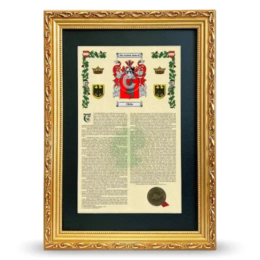 Clein Deluxe Armorial Framed - Gold