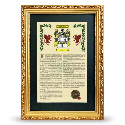 Cleves Deluxe Armorial Framed - Gold