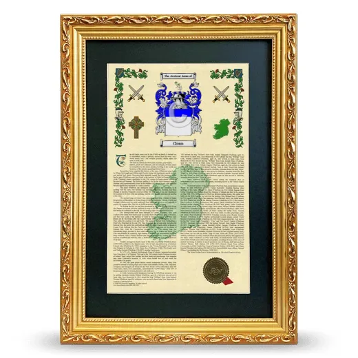 Cloun Deluxe Armorial Framed - Gold