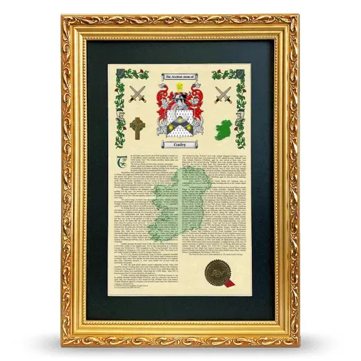 Coaley Deluxe Armorial Framed - Gold