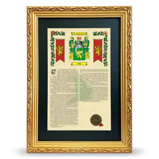 Coby Deluxe Armorial Framed - Gold