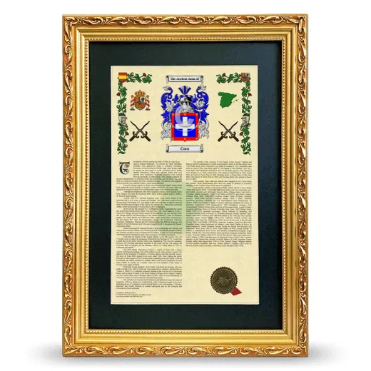 Coca Deluxe Armorial Framed - Gold