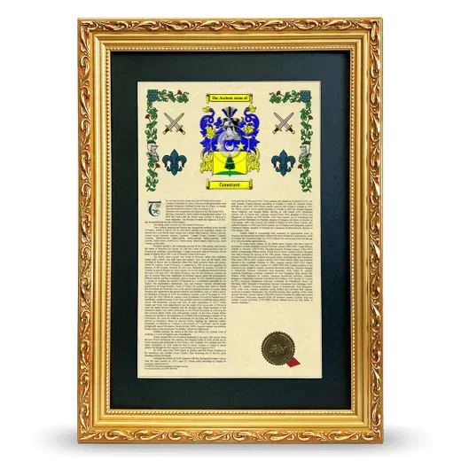 Constant Deluxe Armorial Framed - Gold