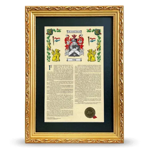Coop Deluxe Armorial Framed - Gold
