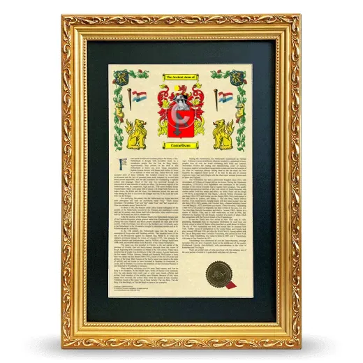 Cornelison Deluxe Armorial Framed - Gold