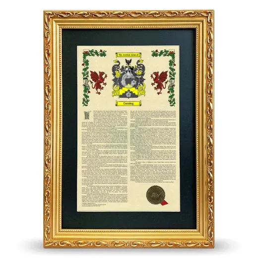 Corning Deluxe Armorial Framed - Gold
