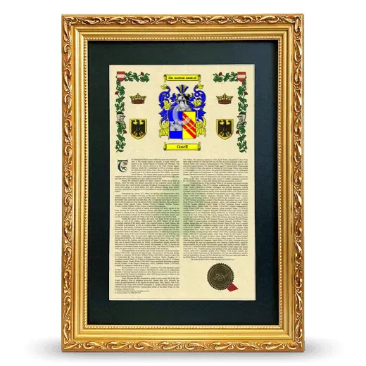 Cosell Deluxe Armorial Framed - Gold