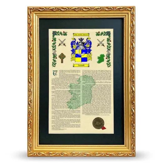Cossock Deluxe Armorial Framed - Gold