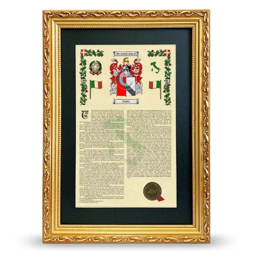 Costa Deluxe Armorial Framed - Gold