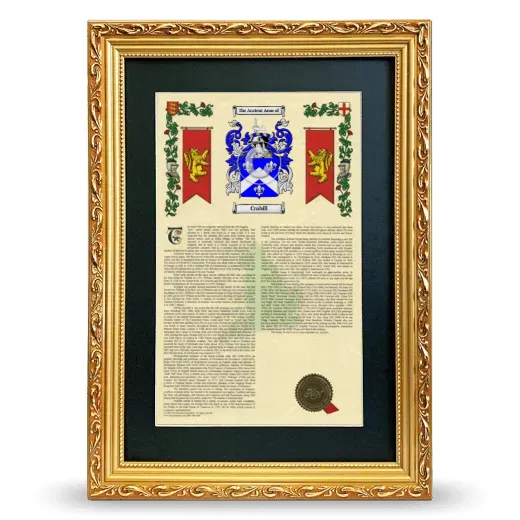 Crabill Deluxe Armorial Framed - Gold