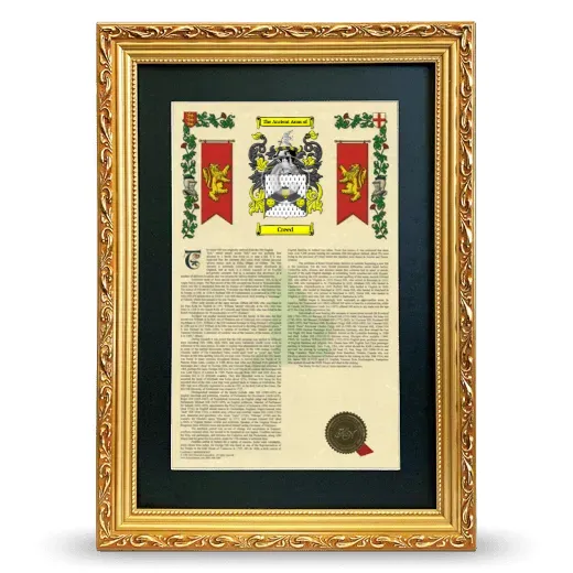 Creed Deluxe Armorial Framed - Gold
