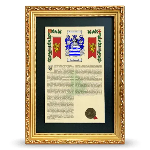 Cumberbach Deluxe Armorial Framed - Gold