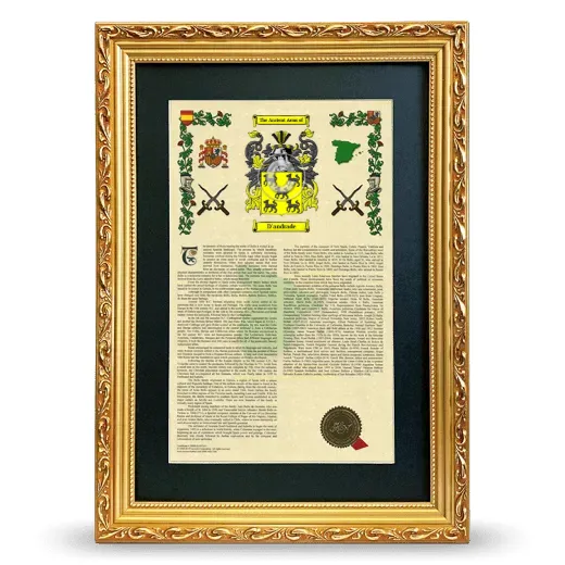 D'andrade Deluxe Armorial Framed - Gold