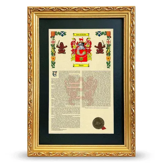 Dacre Deluxe Armorial Framed - Gold
