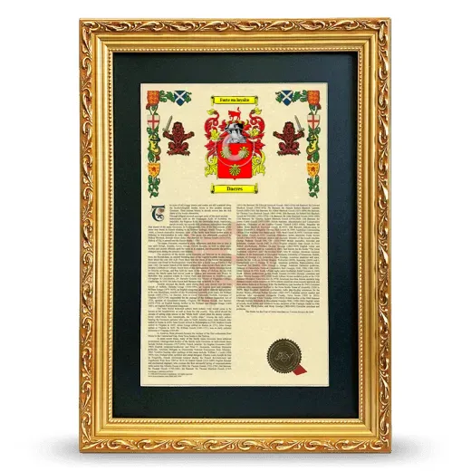 Dacres Deluxe Armorial Framed - Gold
