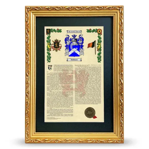 Dahlman Deluxe Armorial Framed - Gold