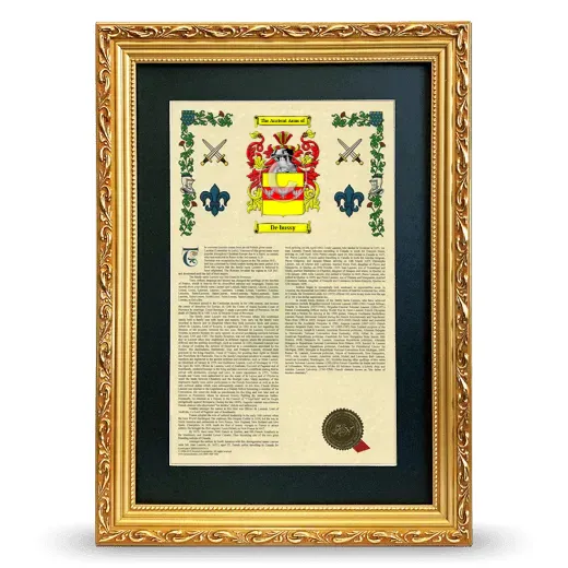 De bussy Deluxe Armorial Framed - Gold
